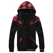 Atacado de design personalizado impressão Mens Fleece Hoodie / camisola